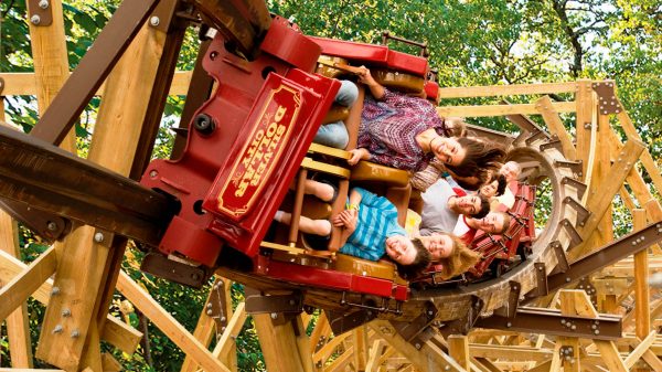 130319 SDC Outlaw Run barrel roll 600x337 - Silver Dollar City one of Top 5 Amusement Parks in USA