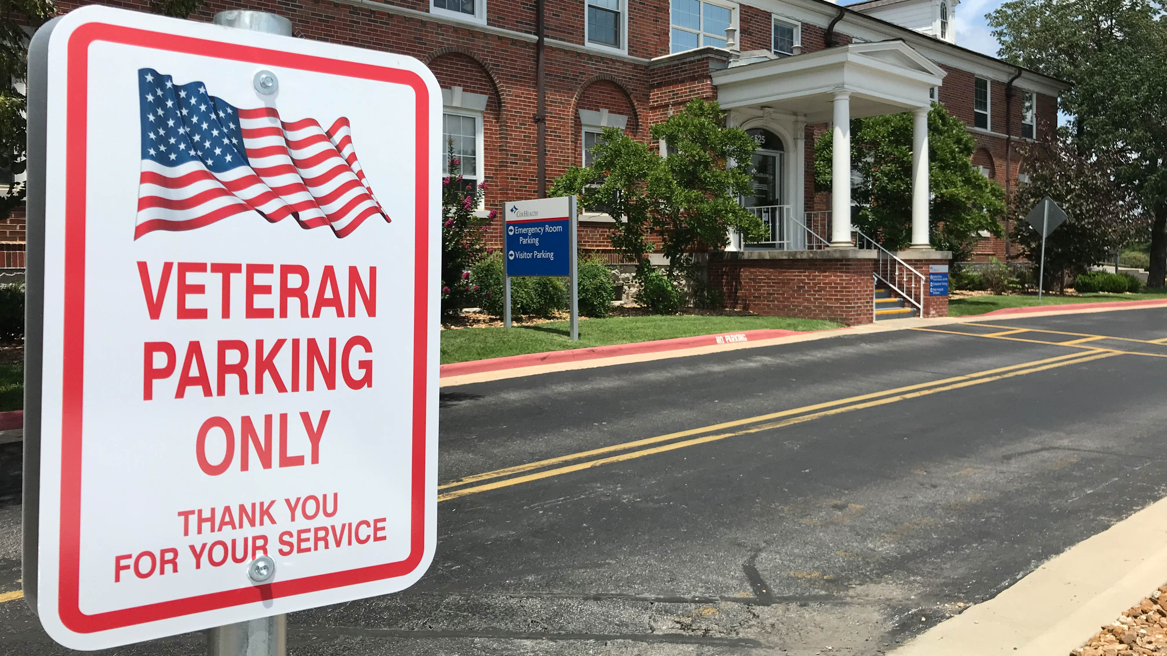 VeteransParking - Cox Medical Center Branson adds VIP parking for Veterans