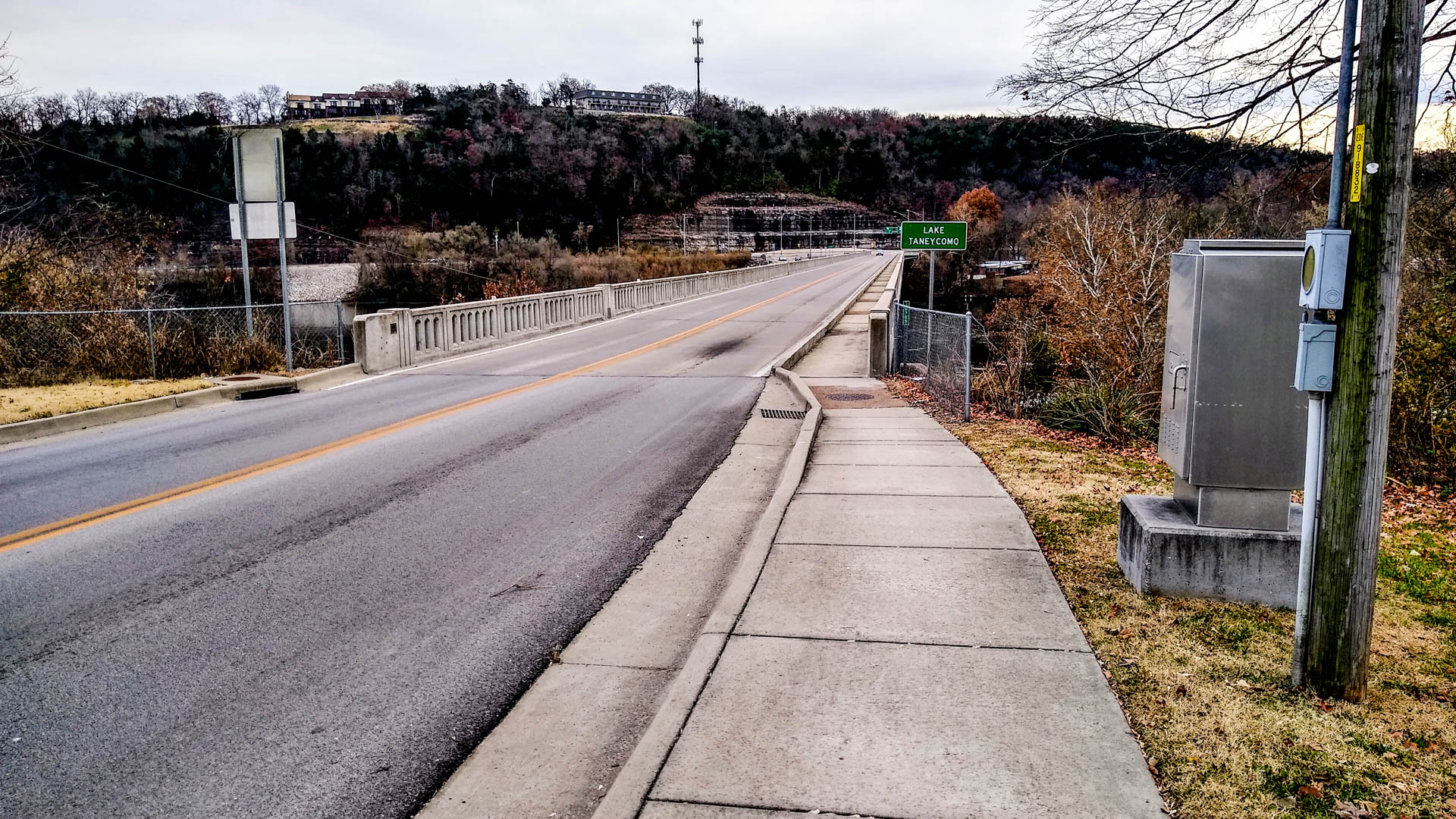 MoDOT to Reduce Lake Taneycomo Bridge to One-Lane Tuesday 20191117 Lake Taneycomo Bridge from Hensley Street - MoDOT to Reduce Lake Taneycomo Bridge to One-Lane Tuesday
