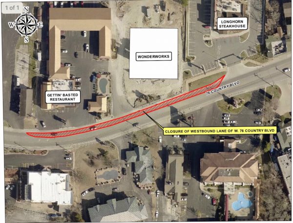 Temporary Hwy. 76 daylight hours lane closure near “Wonderworks” 200206 Hwy 76 closure 2020 Gettin Basted 600x458 - Temporary Hwy. 76 daylight hours lane closure near “Wonderworks”